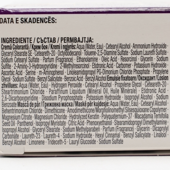 Vopsea de păr permanentă Intensive Color Cream, R4 (5-68) castaniu mediu, 110ml