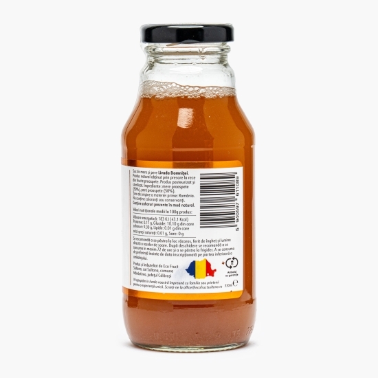 Suc de mere și pere, fără zahăr adăugat 0.33l