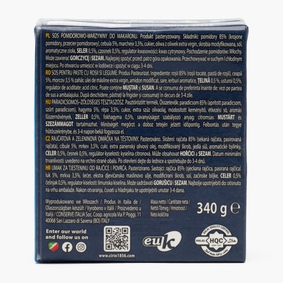 Sos pentru paste cu legume Napoli, 340g