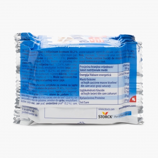 Napolitane crocante cu cremă de lapte și nuga 3x25g