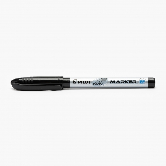 Marker permanent Begreen, 0.6 mm, vârf rotund, pentru CD/DVD, negru