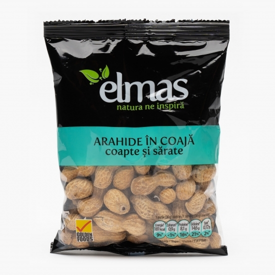 Arahide în coajă coapte și sărate 100g