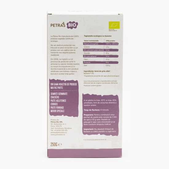 Tagilatelle ecologice cu busuioc 250g