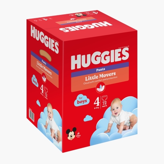 Scutece chiloțel Pants Box băieți mărimea 4, 9-14kg, 72 buc