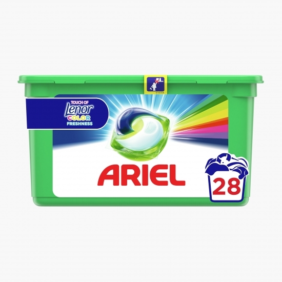 Detergent capsule All in1 Pods Color, 28 spălări