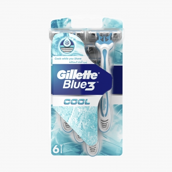 Aparat de ras de unică folosință Blue3 Cool 6 buc