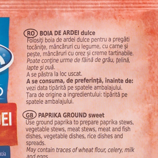 Boia de ardei dulce 50g