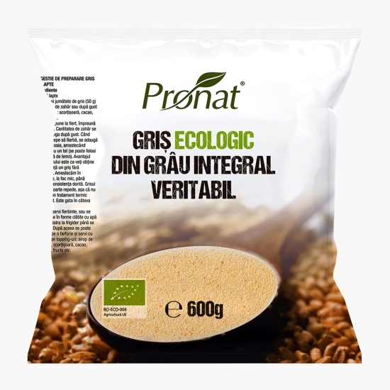 Griș eco din grâu integral veritabil 600g