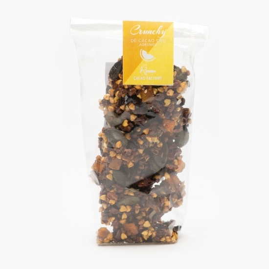 Specialitate crocantă din ciocolată raw și citrice eco 70g