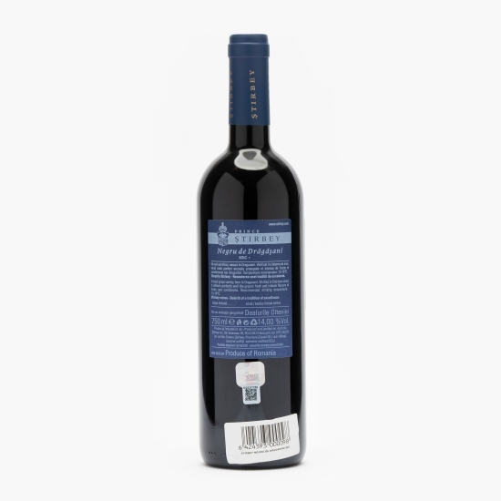 Vin roșu sec Negru de Drăgășani, 14%, 750ml