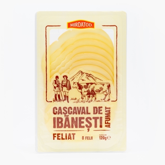Cașcaval de Ibănești felii, afumat 120g