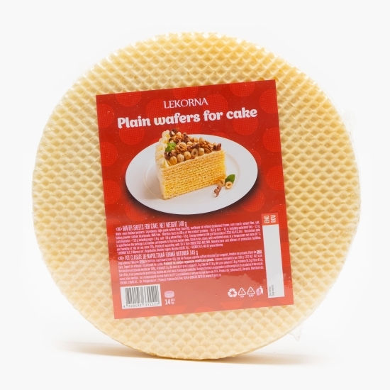 Foi clasice de napolitană, formă rotundă 140g