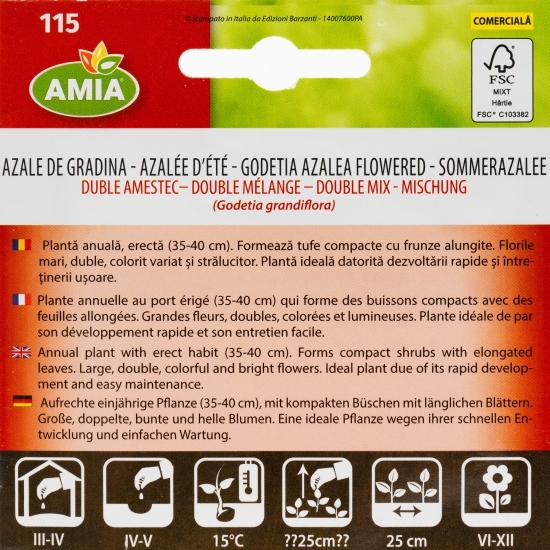 Semințe Azale de gradină dublă - amestec culori 0.5g