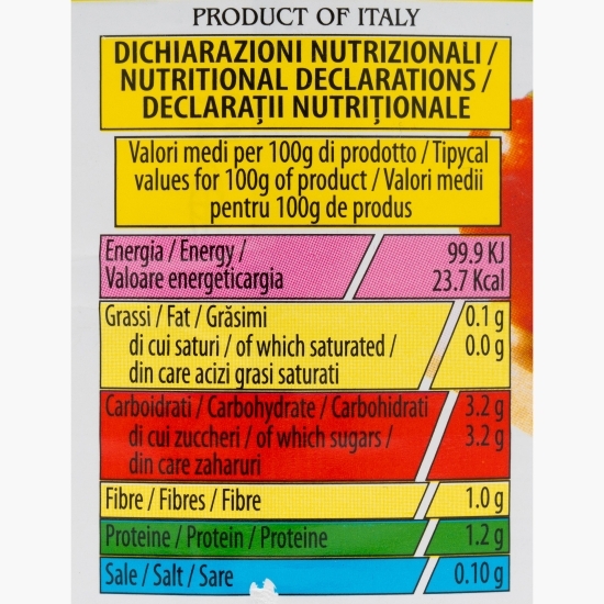 Roșii decojite, cuburi 800g