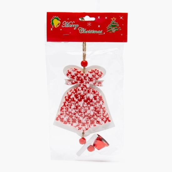 Ornament de brad clopoțel din tweed