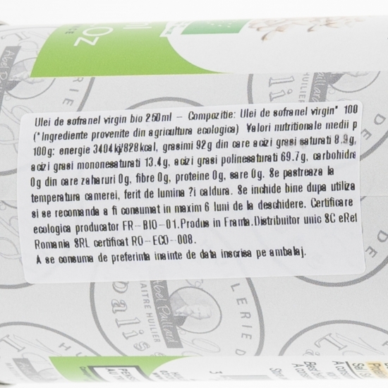Ulei de șofrănel virgin eco 250ml