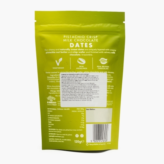 Curmale cu ciocolată cu lapte și fistic crocant Dubai Style 120g