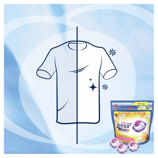 Detergent de rufe capsule All in One Gold Orchid, 60 spălări