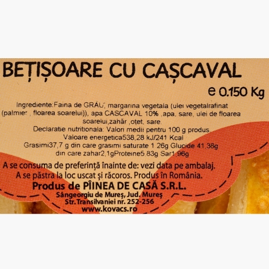 Bețișoare cu cașcaval 150g