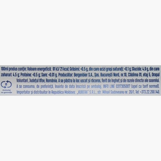 Bere blondă fără alcool rodie&grapefruit doză 4x0.5l