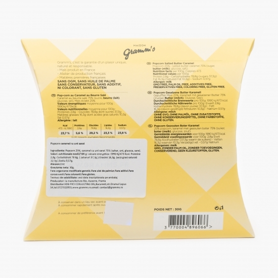 Popcorn caramel cu unt sărat 30g