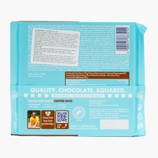 Ciocolată cu două tipuri de cafea 218g