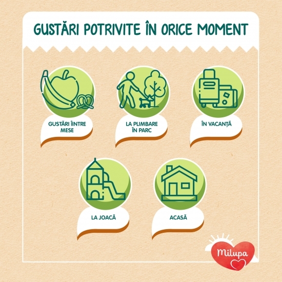 Piure de mere, pere, banane, caise Masha & ursul, +6 luni 100g