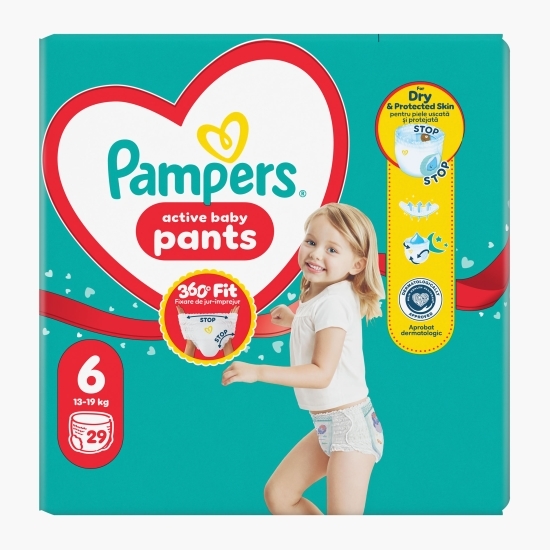 Scutece chiloțel Active Baby Pants Value Pack mărimea 6, 13-19kg, 29 buc