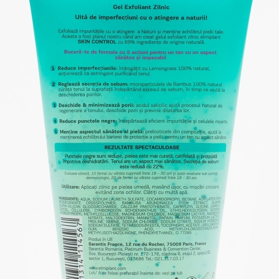 Gel exfoliant pentru față Skin Control 150ml