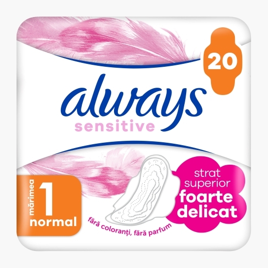 Absorbante Sensitive Normal Duo Pack, 20 buc