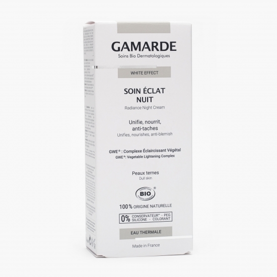 Cremă de noapte anti-pete cu efect albire, bio 40ml