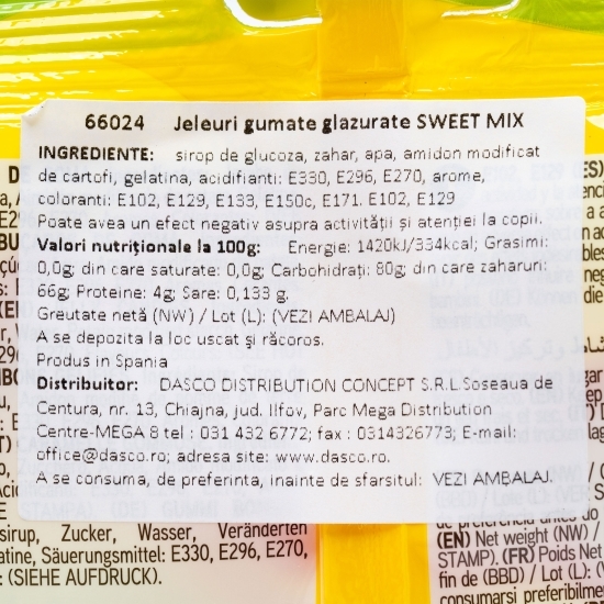 Jeleuri gumate glazurate Sweet Mix 80g