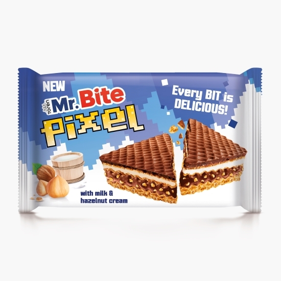 Napolitană cu lapte și cremă de alune de pădure Pixel 30g