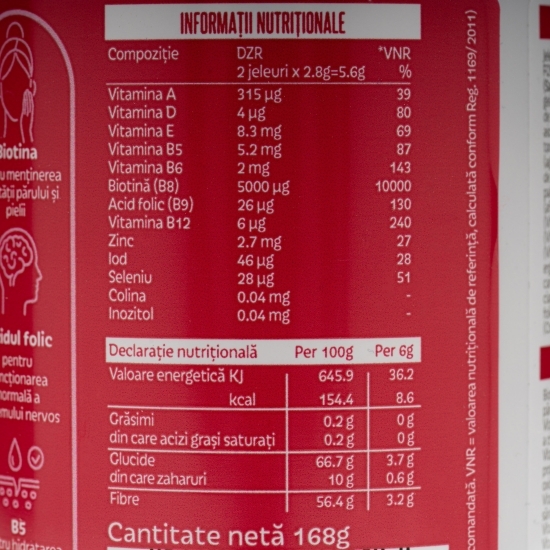 Jeleuri pentru păr, unghii și piele 60 buc