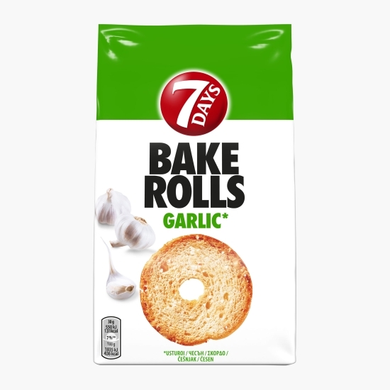 Rondele Bake Rolls cu usturoi 80g