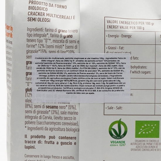 Crackers eco multicereale 150g