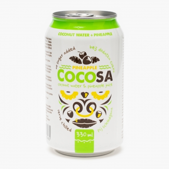 Apă de cocos naturală cu ananas 330ml