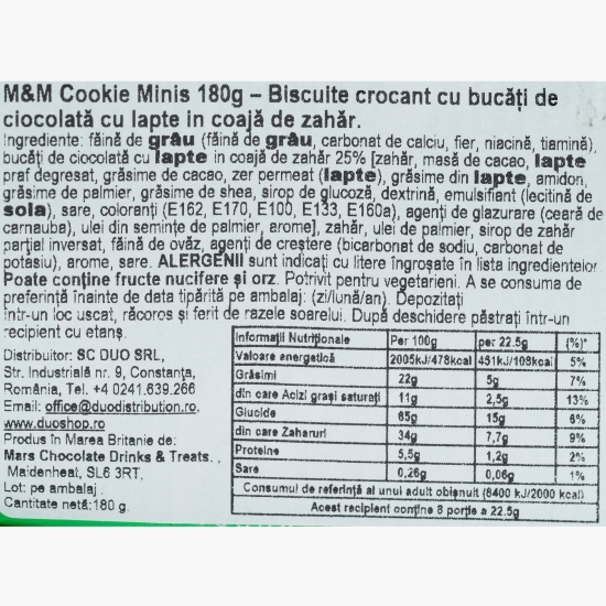 Biscuiți crocanți cu bomboane 180g
