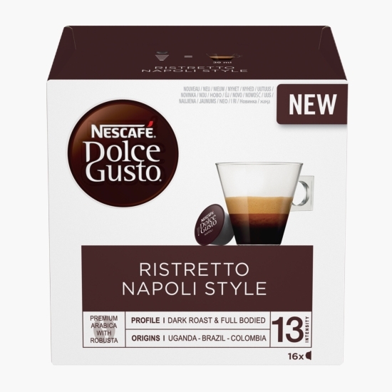 Ristretto Napoli Style 16 băuturi 128g, capsule cafea