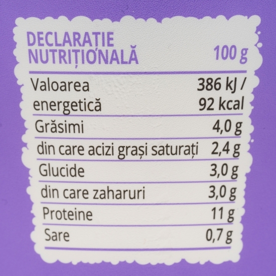 Granule de brânză Cottage cu smântână, 4% grăsime 180g