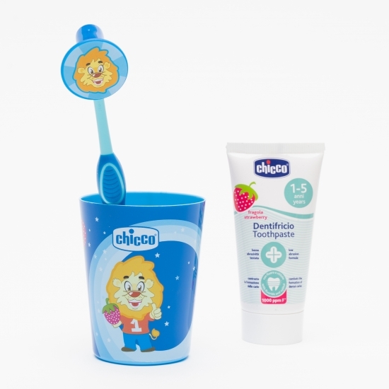 Set albastru igienă orală pentru copii, +36 luni