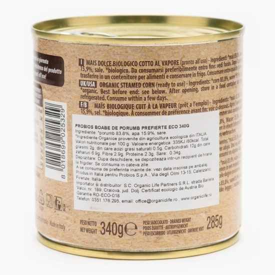 Boabe de porumb prefierte eco 340g