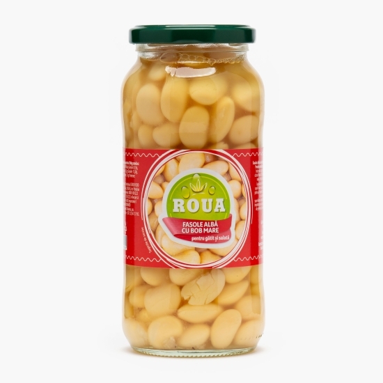 Fasole albă cu bob mare, în saramură, 540g