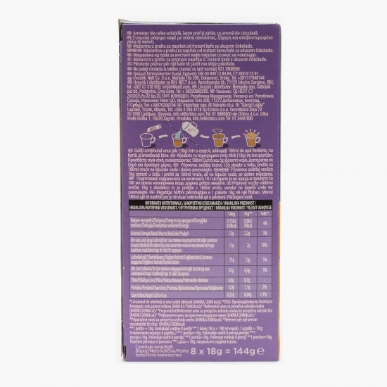Cappuccino Milka plicuri 8x18g, cafea instant 