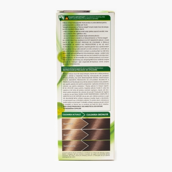 Vopsea permanentă pentru păr Natura 6.34 Castaniu alună 100ml