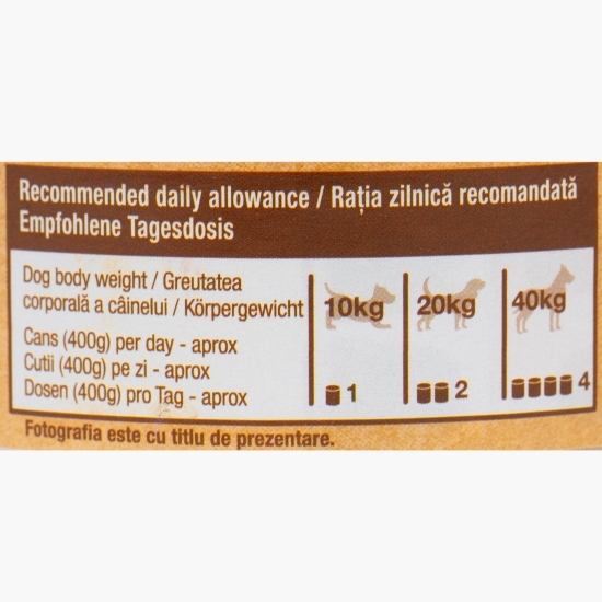 Hrană umedă pentru câini adulți, cu miel, 400g
