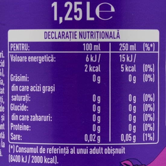Băutură carbogazoasă zero zahăr, WTF (ștrudel cu mere), 1.25l