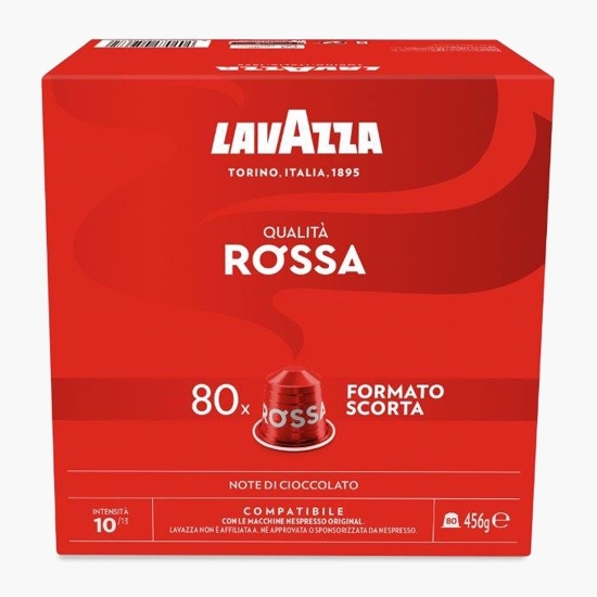 Qualita Rossa, 80 băuturi, 456g, capsule cafea compatibile Nespresso Original
