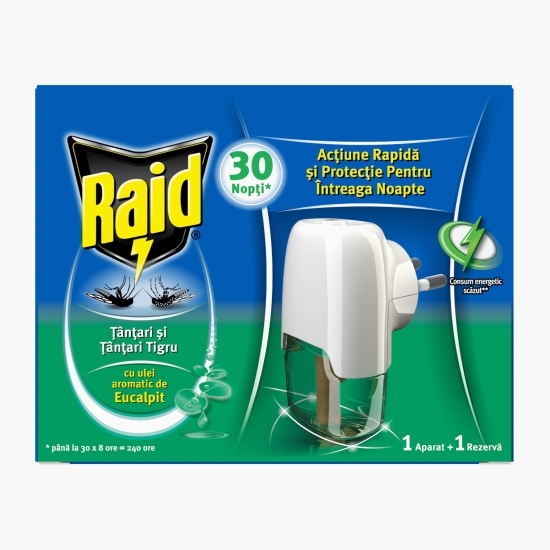 Aparat electric lichid împotriva țânțarilor cu eucalipt, 21ml, 30 nopți