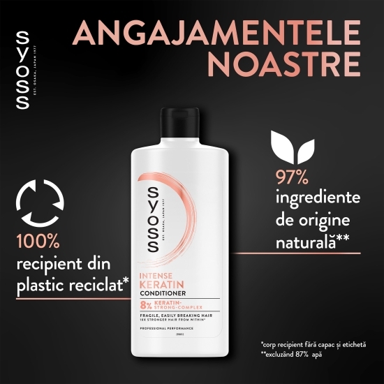 Balsam Intense Keratin pentru păr fragil 440ml 